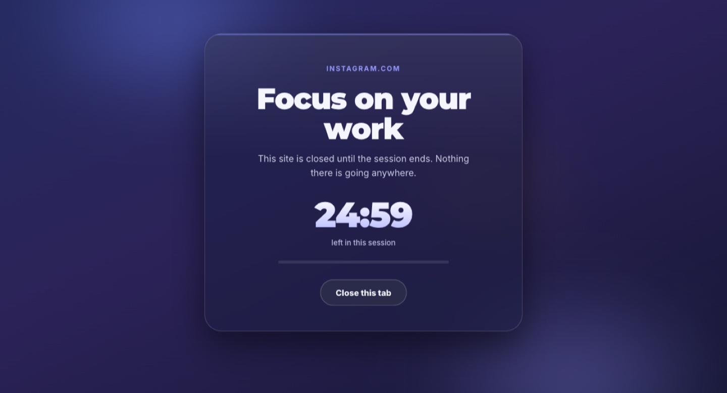 Enfoque Total – extensión de Chrome